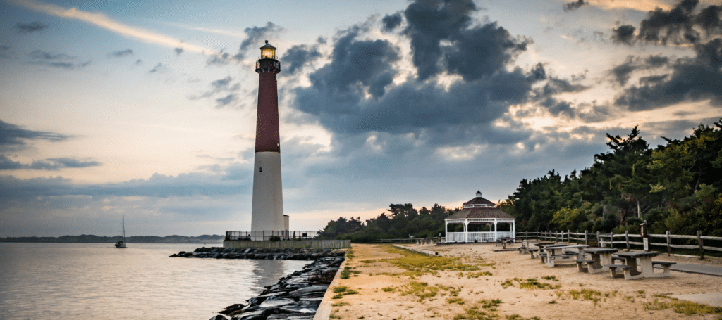 long beach island new jersey, lighthouse on gulf shore