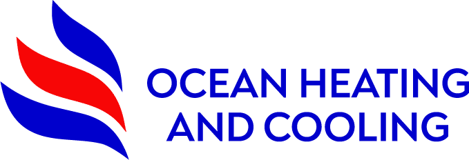 Ocean Logo with blue text